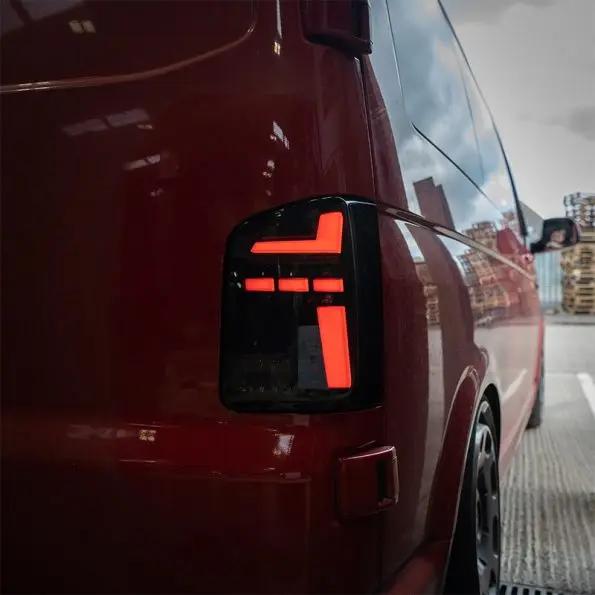 VW Transporter T6 – Rear Lights – Sequential Indicator – LED – RHD – Tailgate – Red In stock with Supplier 7 to 14 days