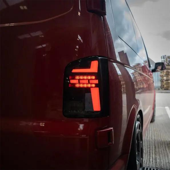 VW Transporter T6 – Rear Lights – Sequential Indicator – LED – RHD – Tailgate – Red In stock with Supplier 7 to 14 days