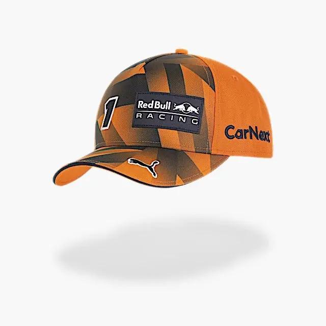 Red bull Max Verstappen Orange Cap flat In stock with Supplier 7 to 14 days