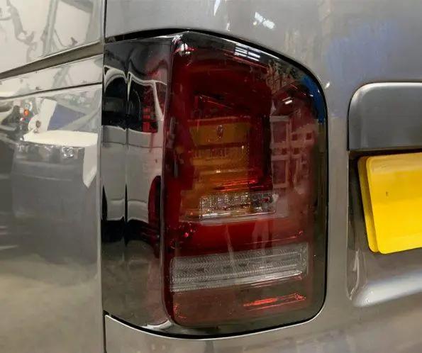 VW Transporter T5.1 (2010-15) – Rear Lights – Sequential Indicator – LED – RHD – Red Smoke In stock with Supplier 7 to 14 days