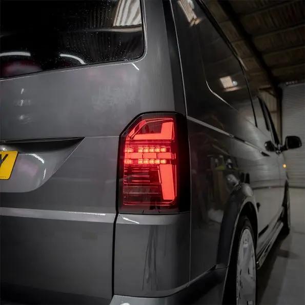 VW Transporter T6.1 – Rear Lights – Sequential Indicator – LED – RHD – Tailgate – Red Smoke In stock with Supplier 7 to 14 days