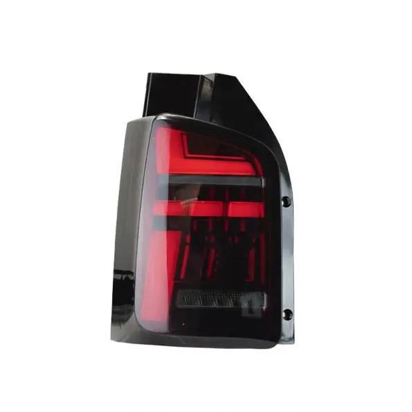 VW Transporter T6 – Rear Lights – Sequential Indicator – LED – RHD – Barn Door – Red Smoke (T6.1 Style) In stock with Supplier 7 to 14 days