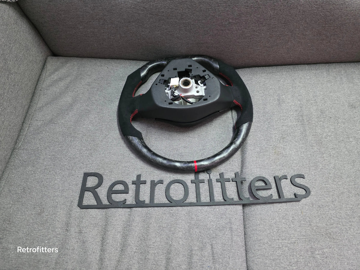 Carbon Fiber Steering Wheel Subaru (Airbag cover excl ) Made on order 6 to 8 weeks