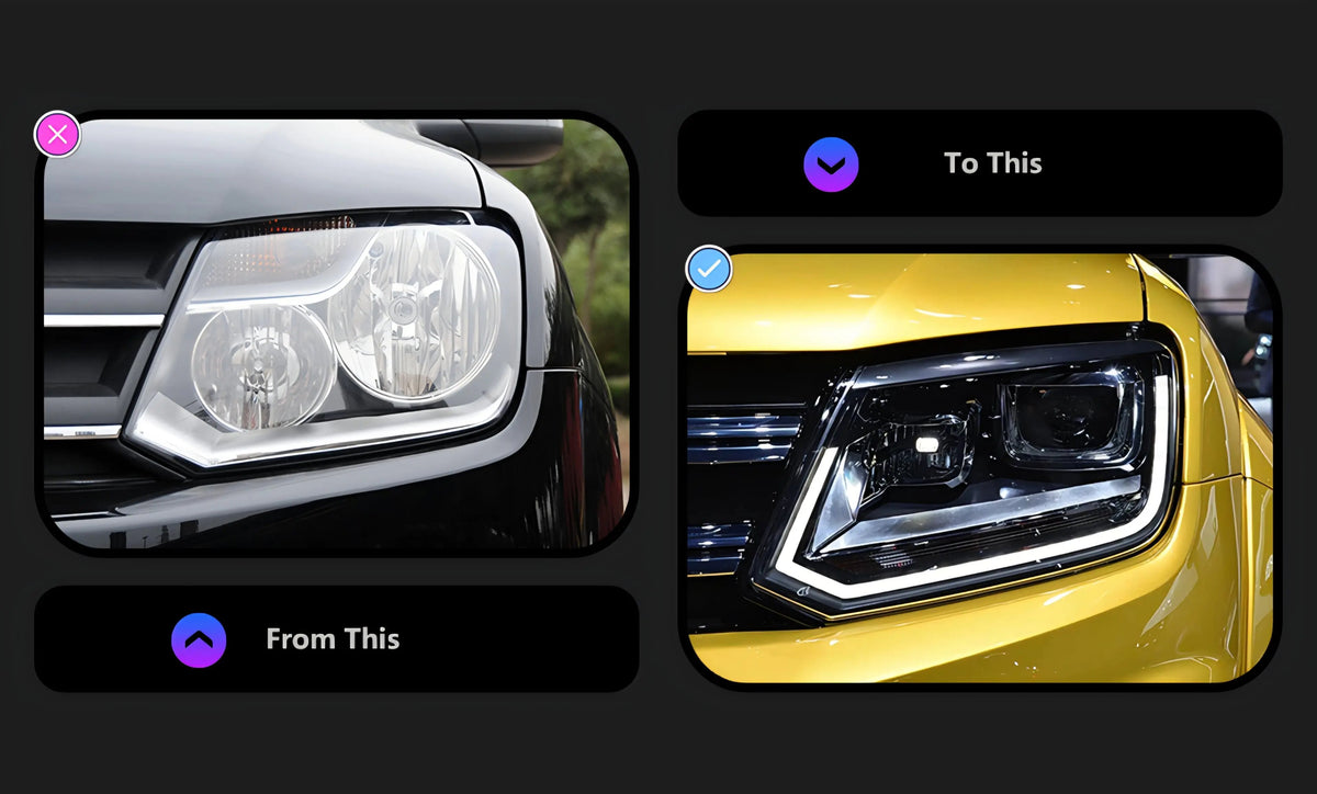 Volkwagen Amarok led headlights In stock with Supplier 7 to 14 days