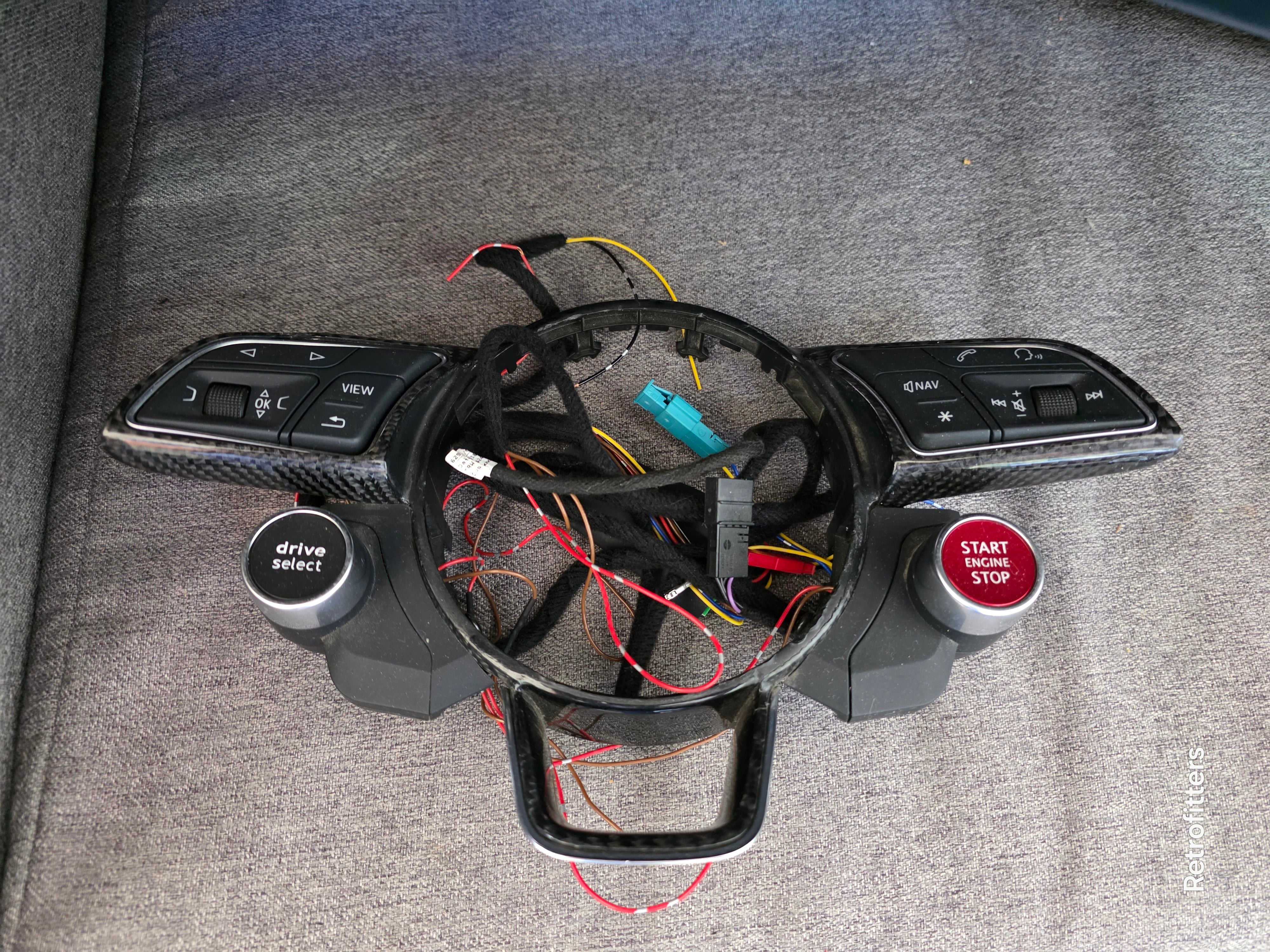 Audi 8v2 MQB Steering Wheel Driving Select Mode TT RS R8 Engine Start Stop Switch Button