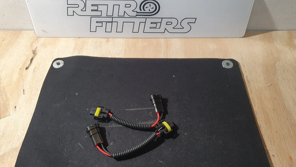 2Pcs 12V 9006 To H11 H8 Headlight Fog Light Conversion Connector Wiring Harness Retrofitters RSA