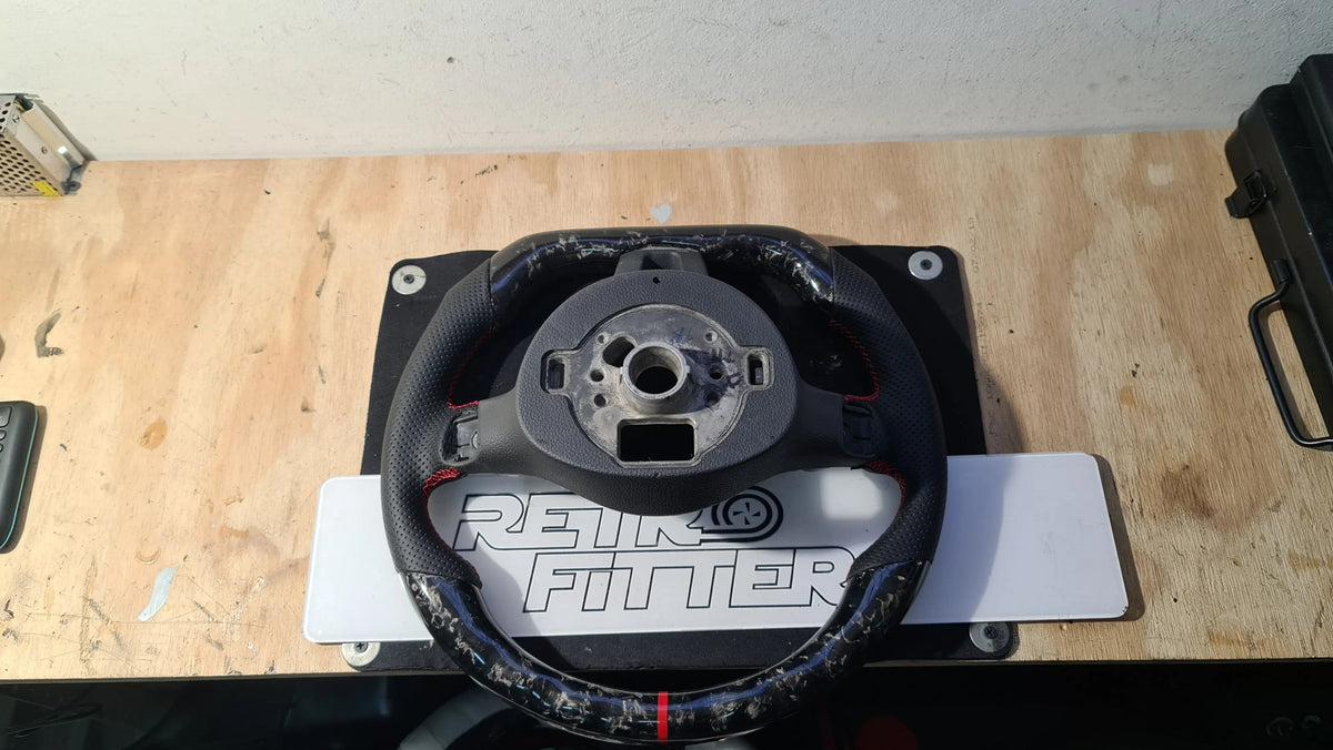 Carbon Fiber Steering Wheel Volkswagen mk6 Gti / R / Scirocco / Polo (Airbag cover excl ) Made on order 6 to 8 weeks