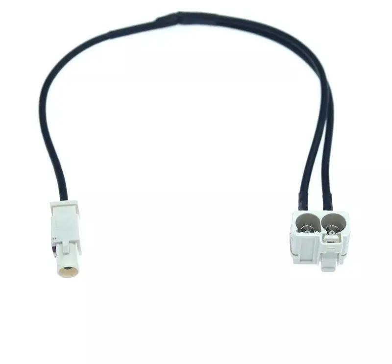 1 Female To 2 Male Car Antenna FM Radio Amplified Audio Signal Amplifier Booster Cable For Volkswagen/Skoda/Audi Retrofitters RSA