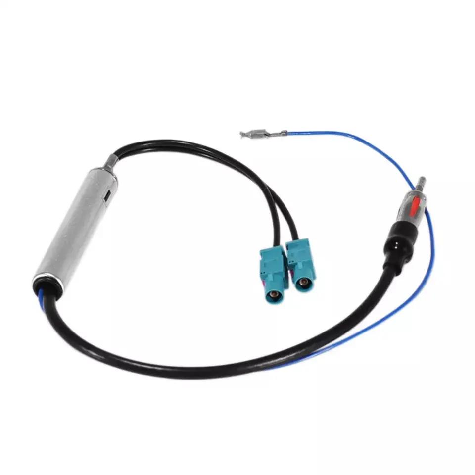 1 Female To 2 Male Car Antenna FM Radio Amplified Audio Signal Amplifier Booster Cable For Volkswagen/Skoda/Audi Retrofitters RSA