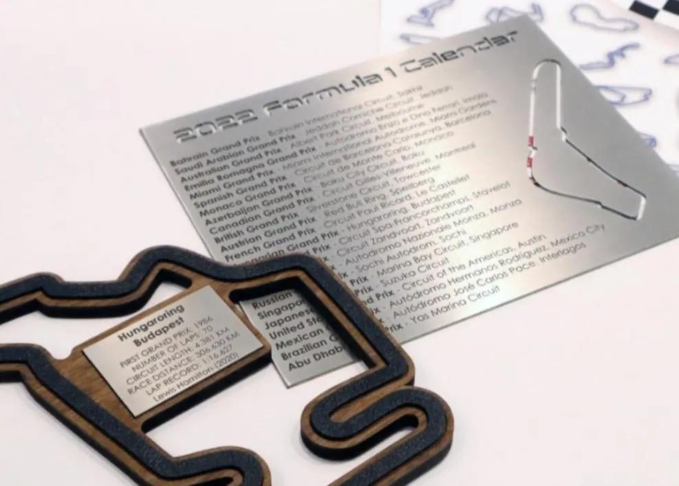 2022 Formula One Self Adhesive Wall Mounted Tracks Collection - Set of 23 Retrofitters RSA