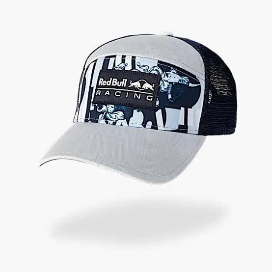 Red bull Heat Trucker Medium Grey Cap In stock with Supplier 7 to 14 days