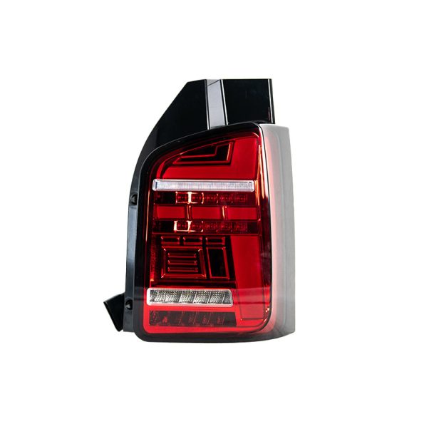 VW Transporter T6.1 – Rear Lights – Sequential Indicator – LED – RHD – Barn Door – Red Clear