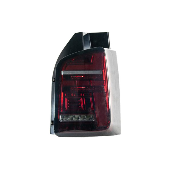 VW Transporter T6.1 – Rear Lights – Sequential Indicator – LED – RHD – Barn Door – Red Smoke