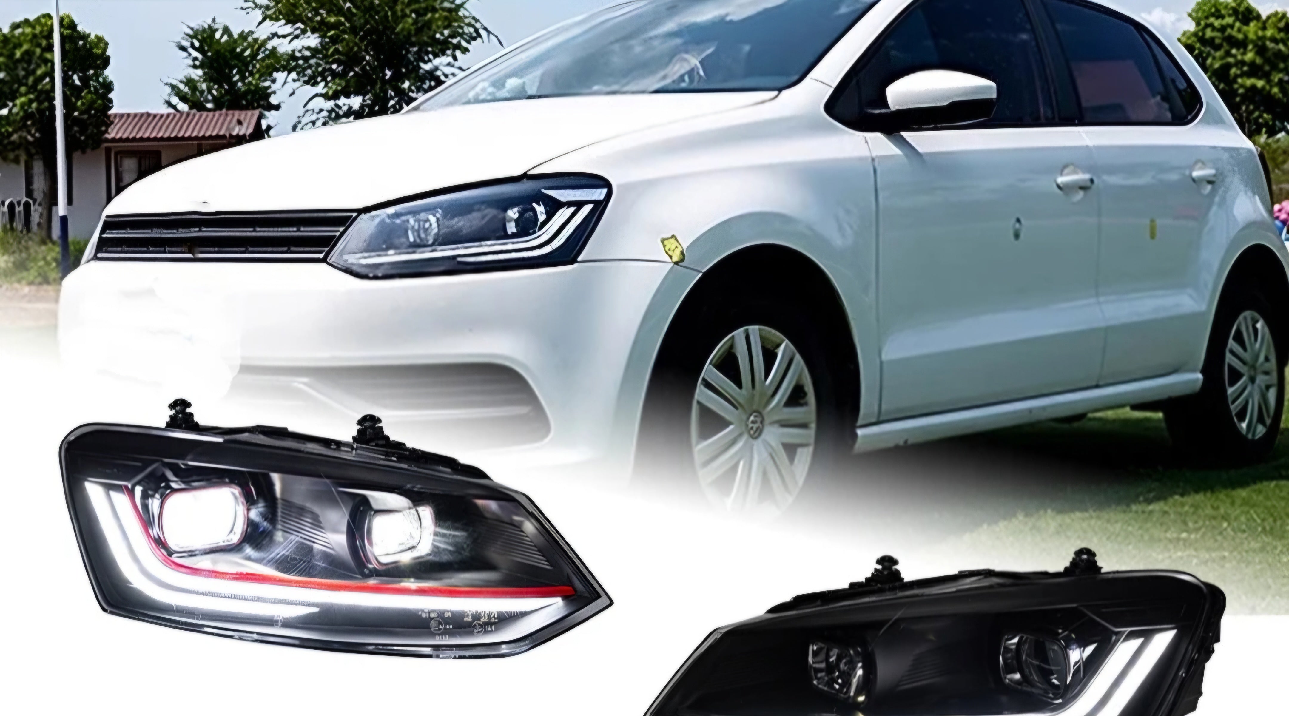 Volkswagen Polo 6R 6c headlights