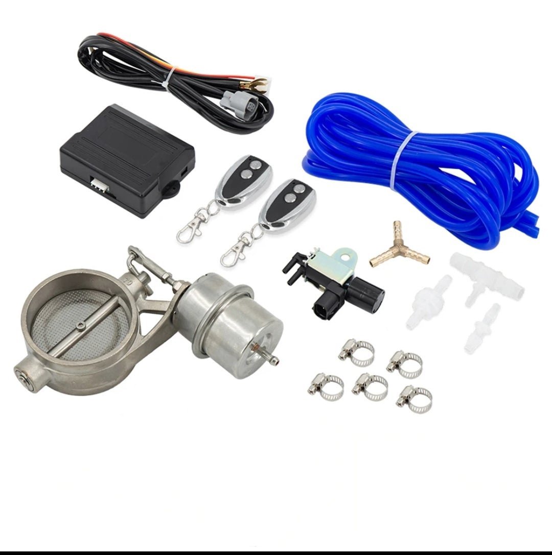 Stainless Steel Electric Exhaust Valve With Fine-tunable Remote Control Electronic Switch Kit