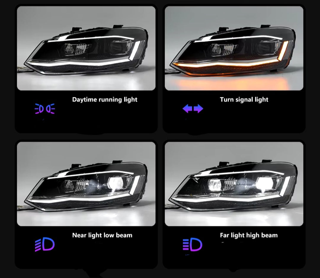 Volkswagen Polo 6R 6c headlights