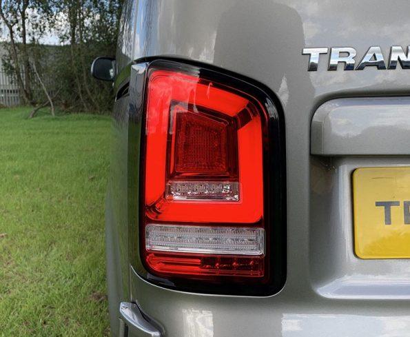 VW Transporter T6 – Rear Lights – Sequential Indicator – LED – RHD – Barn Doors – Red