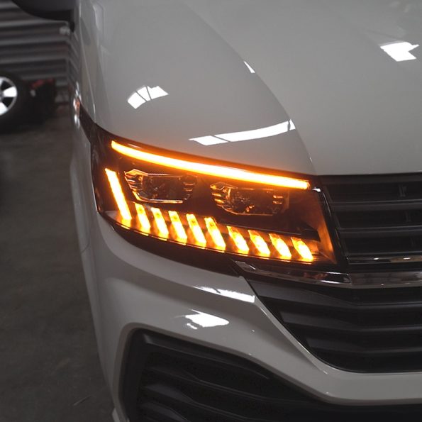 VW Transporter T6.1 – FULL LED Headlights with Audi style Dynamic Indicator and DRL (RHD)