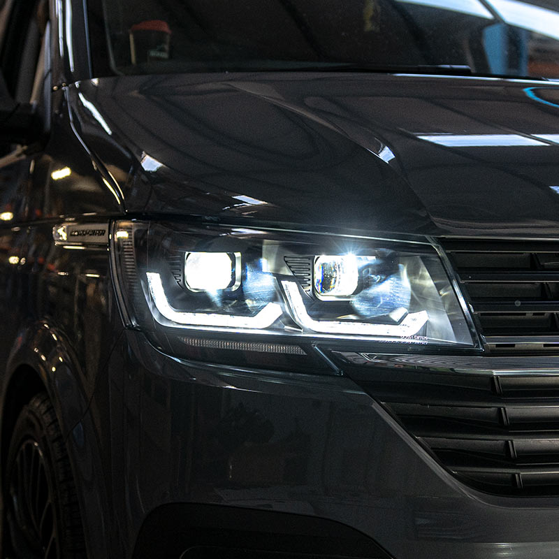 VW Transporter Headlight Upgrade RHD
 THQ T6.1 LED Hoofligte