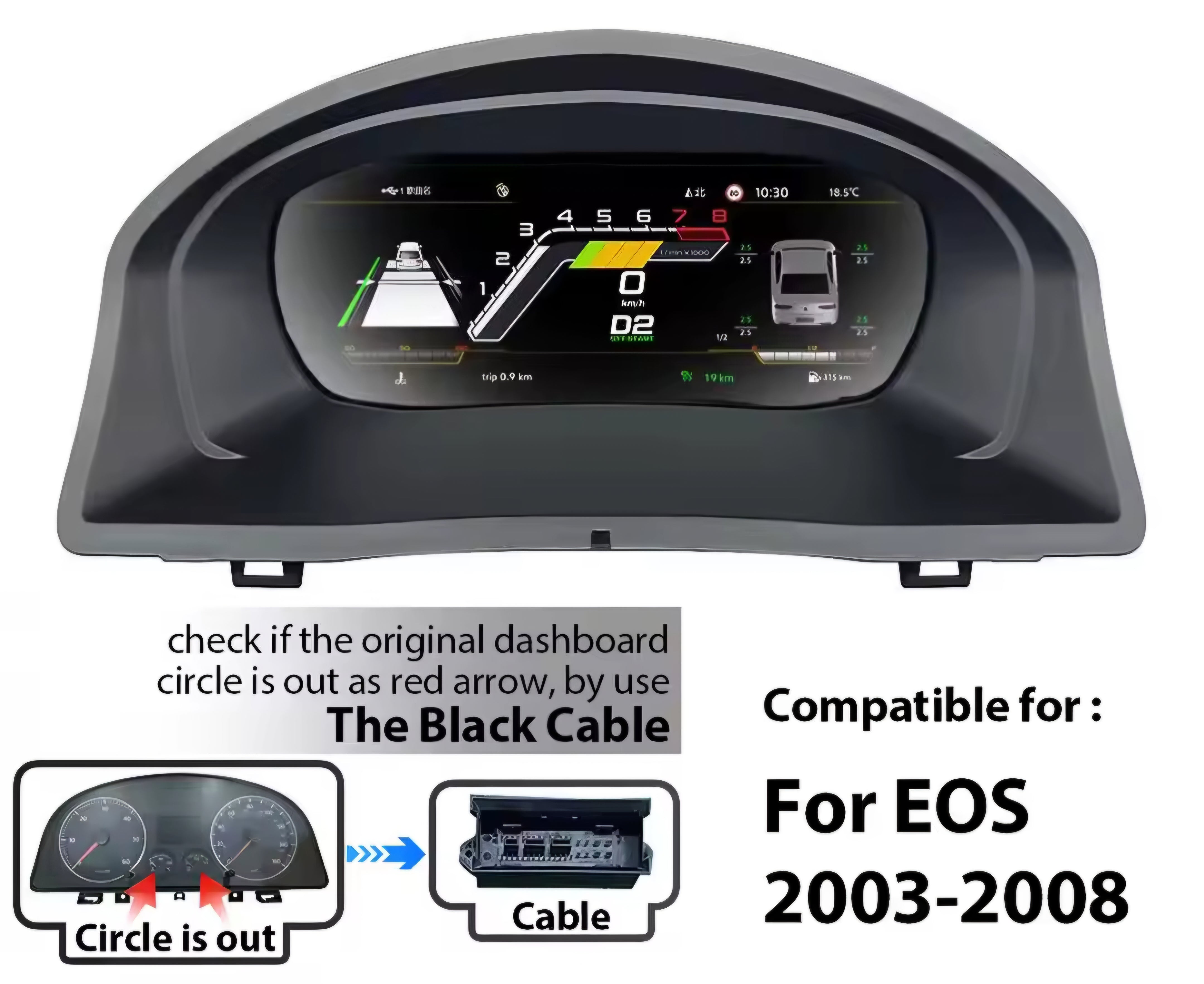 Virtual cluster for  Volkswagen