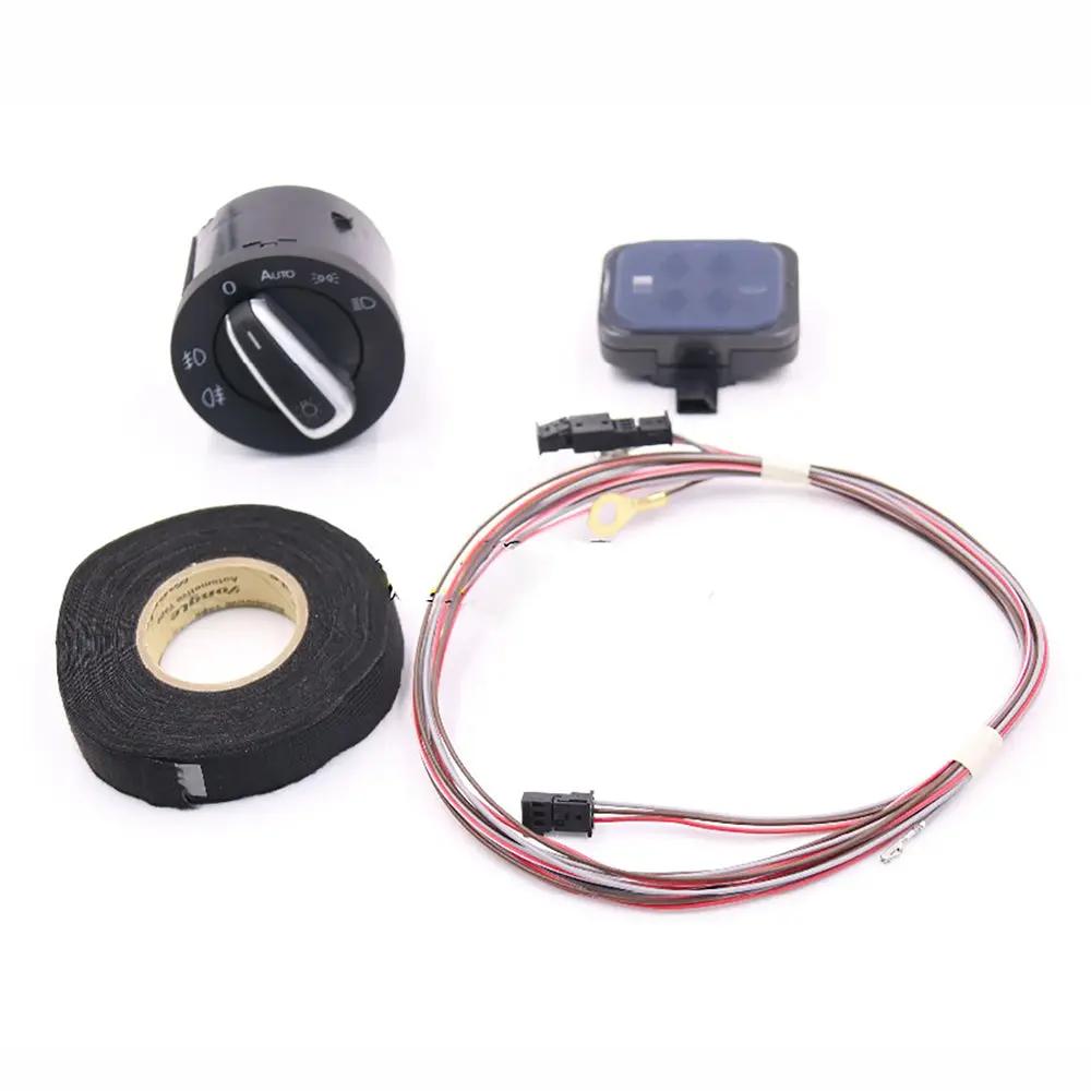 VW Golf  5 6 caddy jetta  Auto headlight switch+Rain Light Wiper Sensor cable wiring harness box case (Copy) Retrofitters RSA