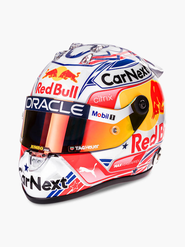 1:2 Red bul Max Verstappen US GP 2022 Mini Helmet 