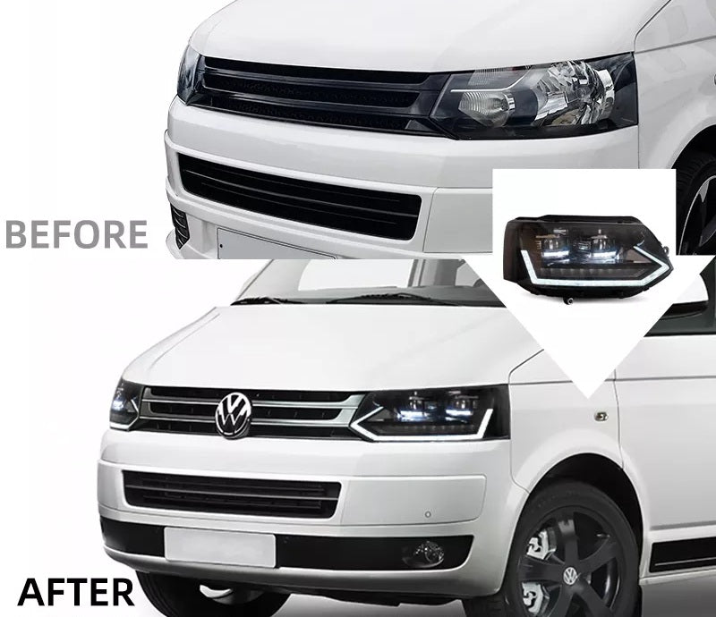 Volkswagen Transporter / Carravelle T5 Headlights