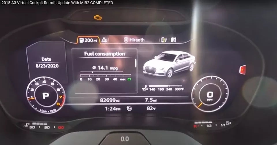 Audi A3 S3 Q2 Virtual Cluster