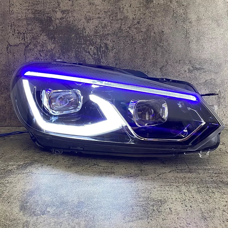 Volkswagen Jetta /Golf MK6 Headlights LED DRL Running lights Bi-Xenon Beam
