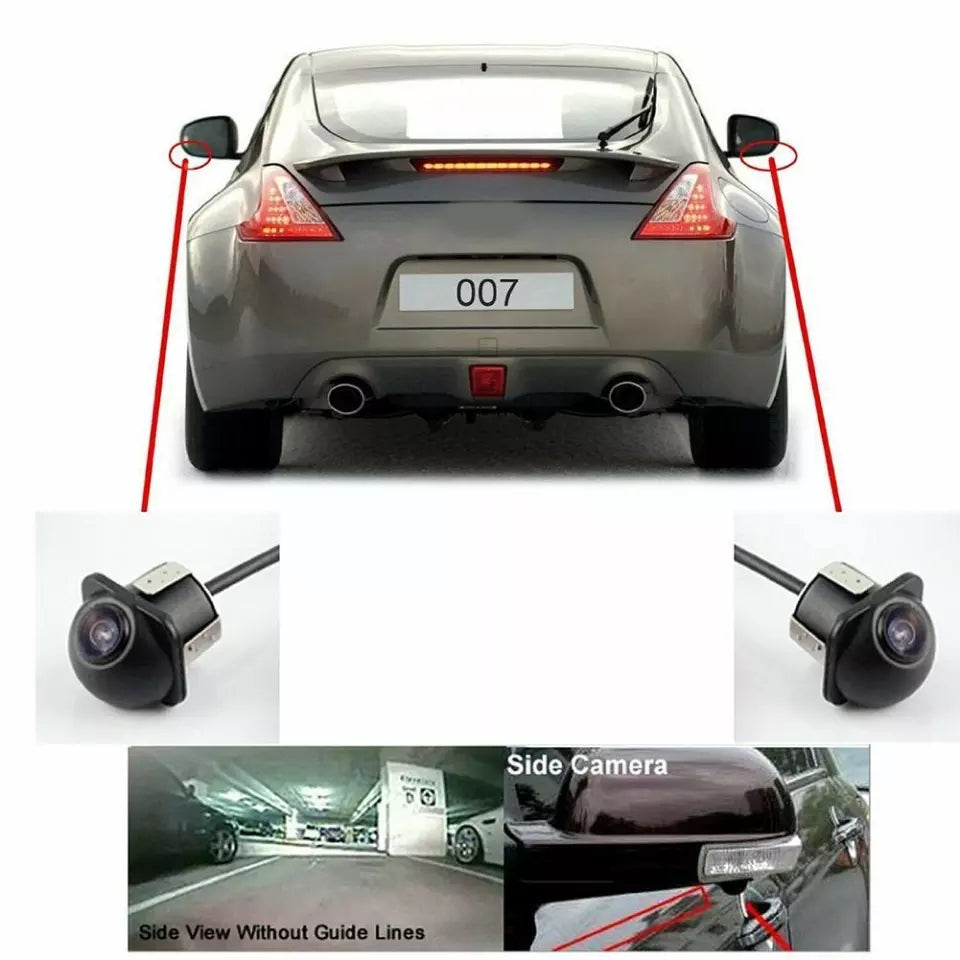 90 degree Fisheye Lens Car Rear Side front View Camera Wide Angle Reversing Backup Camera