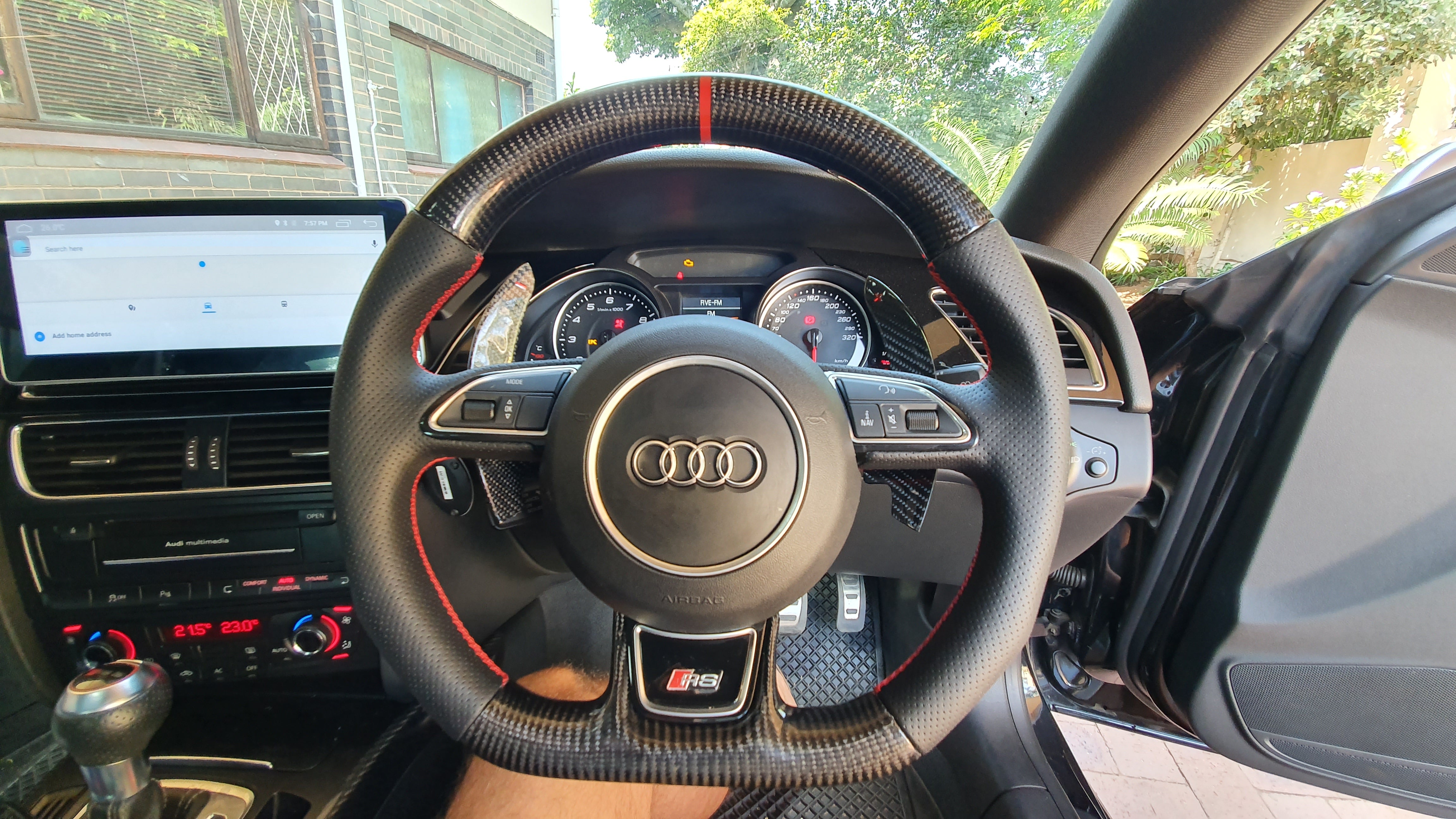 Carbon Fiber Steering Wheel Audi 8v(Airbag cover excl )