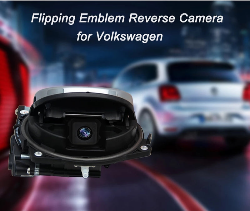 Volkswagen Badge Logo Smart Flip car Rear View Reversing Camera