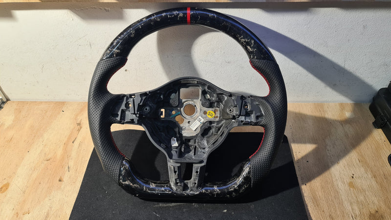 Carbon Fiber Steering Wheel Volkswagen mk6 Gti / R / Scirocco / Polo (Airbag cover excl )