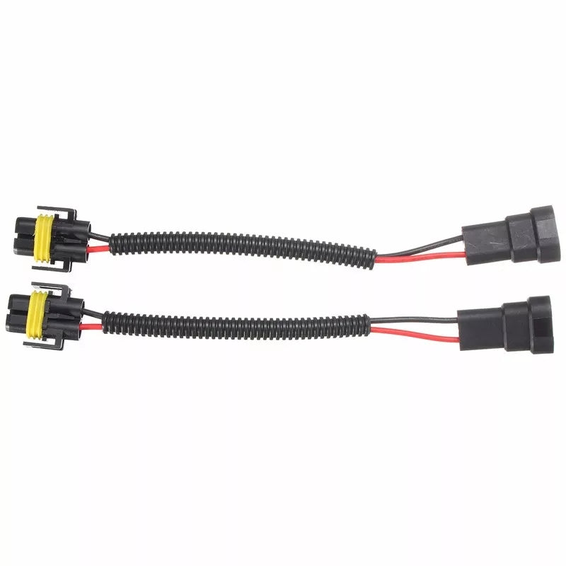 2Pcs 12V 9006 To H11 H8 Headlight Fog Light Conversion Connector Wiring Harness