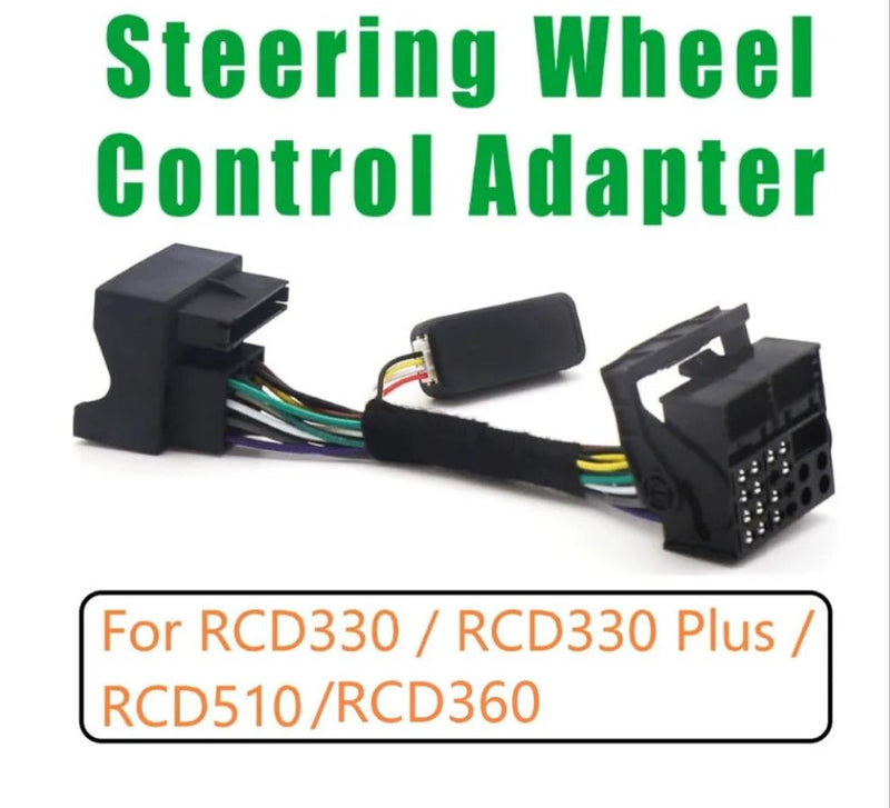 RCD330 RCD360 radio Multifunction Steering Wheel Button Control Simulator Adapter For VW Golf 5  6 Jetta MK5 Touran Caddy Passat B6