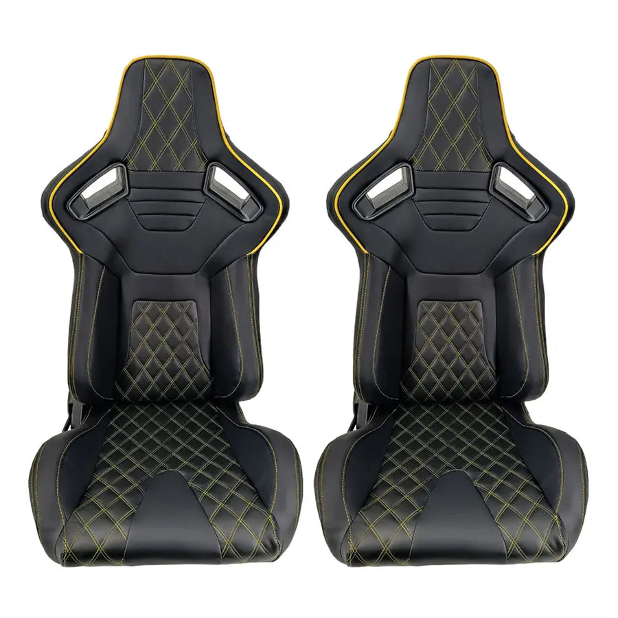 Reclinable racing Seats and rails