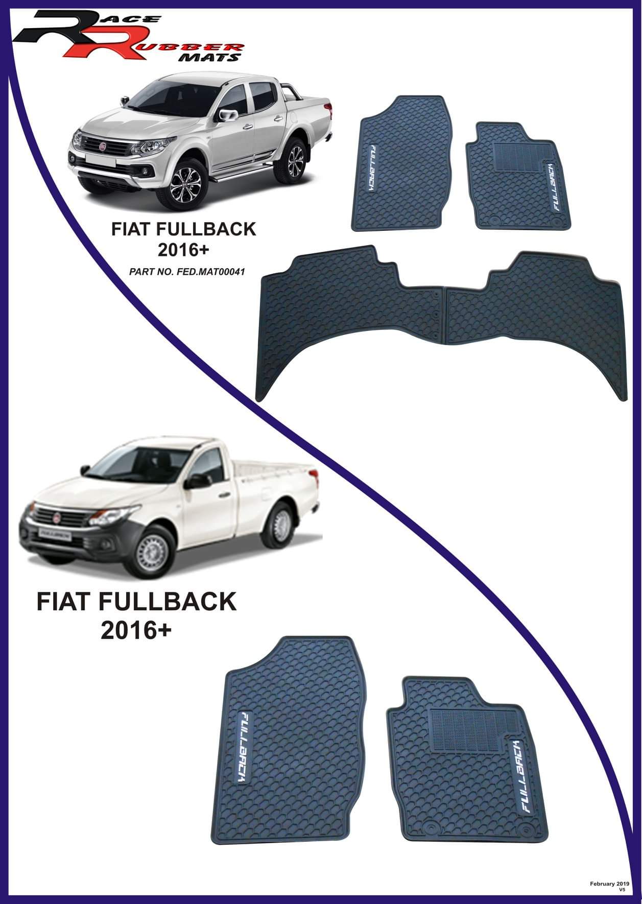 Fiat Heavy Duty Rubber matte