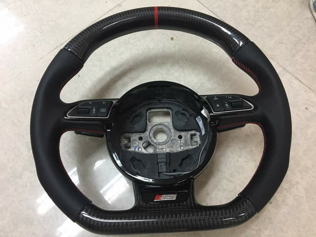 Carbon Fiber Steering Wheel Audi 8v(Airbag cover excl )