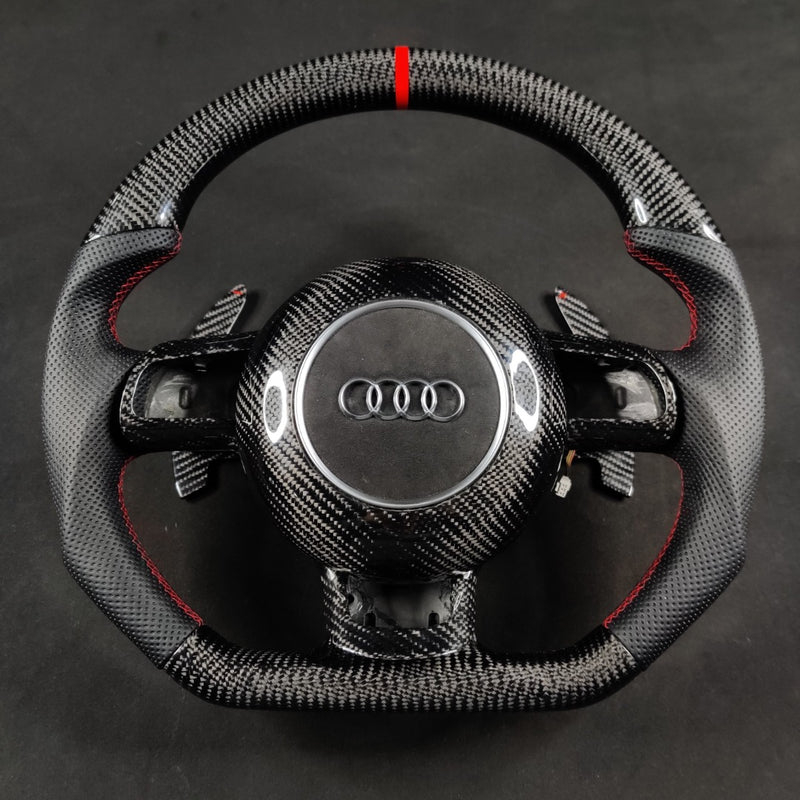 Carbon Fiber Steering Wheel Audi 8p (Airbag cover excl )