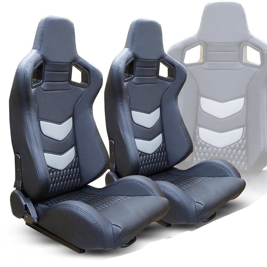 Reclinable racing Seats and rails
