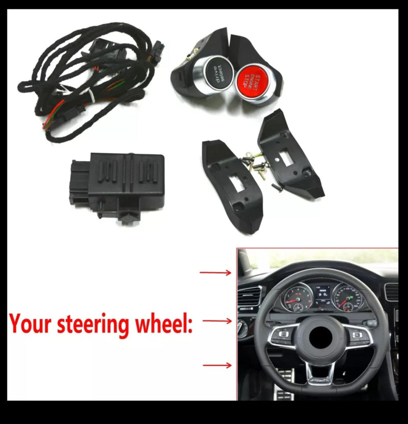 Volkswagen  / Audi MQB Steering Wheel Driving Select Mode TT RS R8 Engine Start Stop Switch Button