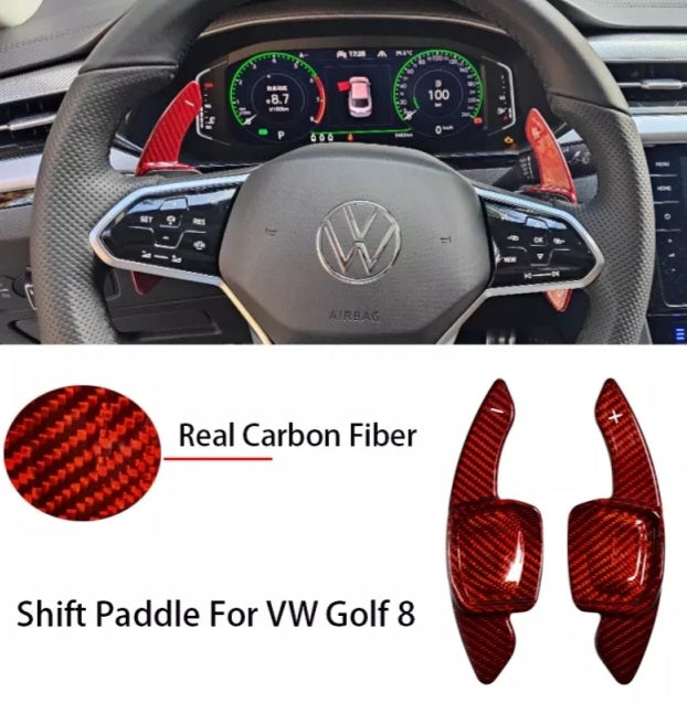 Volkswagen Carbon Steering Wheel  Dsg Paddle Extenders Golf Mk7 / 7.5 / 8 / Arteon