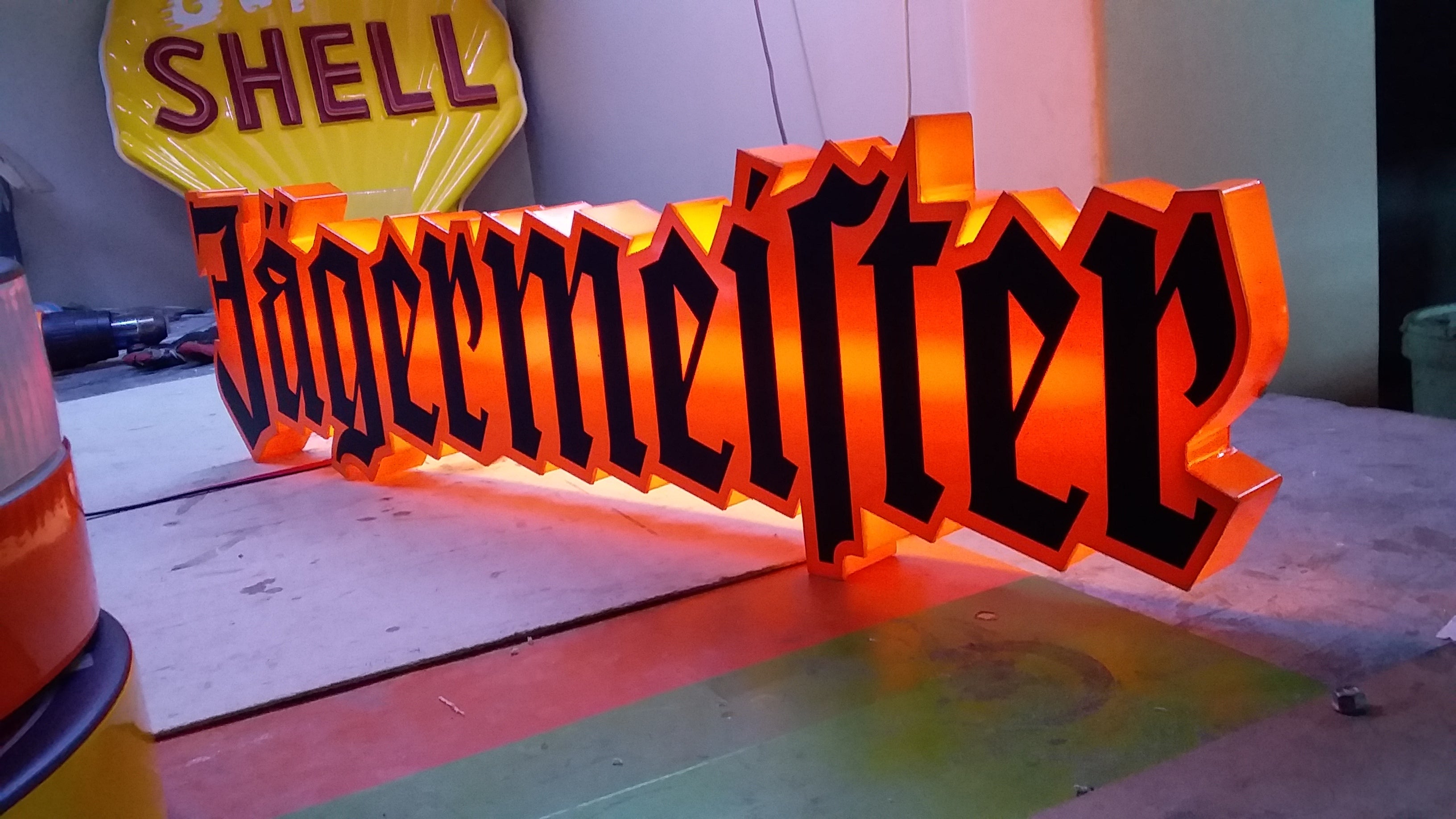 Pasgemaakte Led Light Box-muurmontering